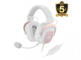  Slušalice + mikrofon REDRAGON H510W ZEUS, gaming, žične, bijelo-roze