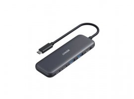  USB-C HUB ANKER 332, 1x USB-C, 1x USB-C PD, 1xHDMI 4K, 2xUSB-A, crni
