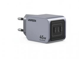  Kućni punjač UGREEN Nexode Pro, 45W, QC 4.0+, PD 3.0, 2x USB-C, sivi