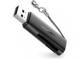  Čitač memorijskih kartica UGREEN, USB-A 3.0, za SD i MicroSD/TF kartice, do 5 Gbit/s, crni