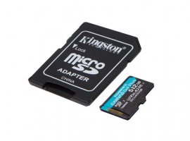  Memorijska kartica microSDXC 512 GB KINGSTON Canvas Go! Plus Gen4, Class10 UHS-I A2 U3 V30, 200/160 MB/s + SD Adapter (SDCG4/512GB)