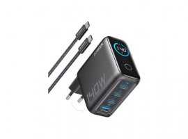  Kućni punjač ANKER B2697GZ1, 140W, GaN, ActiveShield 2.0, 3x USB-C, 1x USB-A + USB-C na USB-C kabel, crni