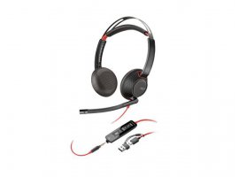 Slu&scaron;alice za PC HP Poly Blackwire 5220 Stereo USB-C Headset +3.5mm Plug + USB-C/A Adapter (207586-201/207576-201)