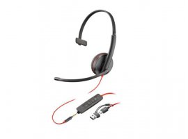 Slu&scaron;alice za PC HP Poly Headset Blackwire C3215 Mono USB-C/A, 3,5 mm (8X227AA)