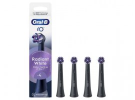  Zamjenske četkice ORAL-B iO Radiant White Black, 4 kom, crna