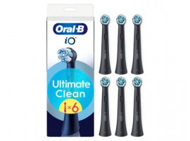  Zamjenske četkice ORAL-B iO Ultimate Clean, 6 kom, crna