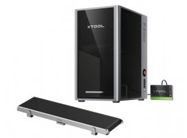  Laserski stroj za graviranje XTOOL F2 Ultra (Dual) + Conveyor, 60W MOPA/40W, metal/drvo/akril/staklo, crni (P1010155)