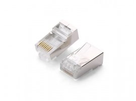 Konektor UGREEN UTP Cat6 RJ45, 8/8, pozlaćeni konektori, oklopljen, 10 kom