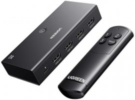  Video razdjelnik UGREEN, 3x HDMI 2.0 na 1x HDMI 2.0, jednosmjerni razdjelnik, switch-box