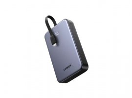  Prijenosna baterija UGREEN 20000mAh, 22.5W, PD 3.0, 2x USB-C, 1x USB-A, siva