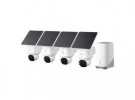  Set za videonadzor ANKER Eufy SoloCam E42 4-Cam Kit + HomeBase S380, UHD (4K), 360, solarna/baterijska, 16GB, AI detekcija, IP65 (E8173322)