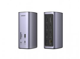  Docking stanica UGREEN Revodok Pro 312, 12u1, 1x USB-C 3.1, 1x USB-A 3.1, 2x USB-A 3.0, 1x USB-C PD 100W, 1x DP 4K/60Hz, 1x HDMI 8K/30Hz, 1x HDMI 4k/60Hz, 1y SD/TF čitač kartica, 1x 1 GbE, 1x 3.5 mm