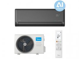  Klima uređaj MIDEA Solstice AI EcoMaster Black 3.5/3.8kW, Air Magic+ pročiščivač, inverter, WiFi, komplet (EZB-12RD6-IO)