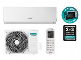  Klima uređaj HISENSE New Comfort 3.5/4.0kW (DJ35LE0EG/DJ35LE0EW), inverter, WiFi, grijač vanjske jedinice, komplet