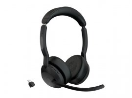  Slušalice za PC JABRA Evolve2 55 Link380c MS Teams Stereo Bluetooth, crne (25599-999-899)