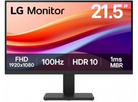Monitor LG 22U401A, 22", VA, FHD 1920x1080px, 100Hz, 1ms, HDR10, HDMI, VGA, tilt