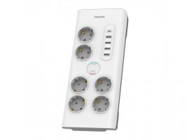  Produžna letva PHILIPS Surge Protector, 6 utičnica, 4 USB-A, USB-C, 2m (SPN7060WA/58) 
