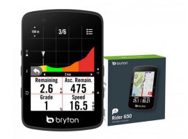  Biciklističko računalo BRYTON Rider 650 E, USB-C, ANT+
