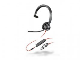 Slu&scaron;alice za PC HP Poly Blackwire C3315-M Mono USB-C/A, 3.5mm, MS Teams (8X218AA)