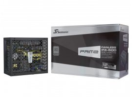  Napajanje SEASONIC Prime Fanless PX-500, 500 W, modularno, bez ventilatora, 80+ Platinum