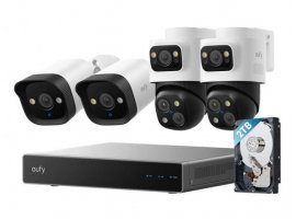  Sustav za video nadzor ANKER Eufy NVR Security System S4 White (8-kanalni NVR s 2 PoE Bullet-PTZ kamere i 2 PoE Bullet kamere)