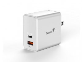  Zidni punjač GENIUS PD-65AC 65W GaN, 65W, crni