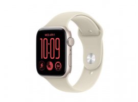  Pametni sat APPLE Watch SE3 v2 GPS (2026), 40mm (S/M), Starlight Aluminium Case with Sand Sport Band  (mjkr4wf/a)