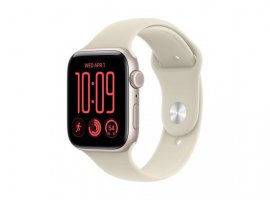  Pametni sat APPLE Watch SE3 v2 Cellular (2026), 44mm (S/M), Starlight Aluminium Case with Sand Sport Band (mjll4wf/a)