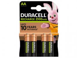 Punjiva baterija DURACELL Recharge AA K4 2500 mAh, 4 kom
