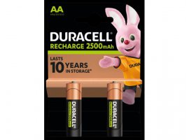 Punjiva baterija DURACELL Dural AA 2500mAh, 2 kom.