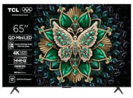 QLED TV TCL 65C6K (2025), 65" (165cm), QDot/MiniLED, Ultra HD (4K), VRR 144Hz, Dolby Vision, HDMI 2.1, Dolby Atmos Onkyo 2.1 (RMS 40W), Android Google TV