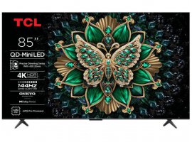QLED TV TCL 85C6K (2025), 85" (214cm), QDot/MiniLED, Ultra HD (4K), VRR 144Hz, Dolby Vision, HDMI 2.1, Dolby Atmos Onkyo 2.1 (RMS 40W), Android Google TV