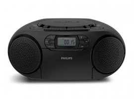  Radio CD prijemnik PHILIPS SoundMachine, 3W, FM/BT/CD/USB/Kazetofon, crni (TAZ2200/10)