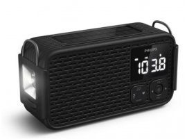  Radio prijemnik PHILIPS Emergency Radio, 3W, AM/FM, SOS sirena, svjetiljka, powerbank, crni (TAR3500/00)