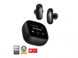 Bluetooth slušalice ANKER Soundcore Liberty 5 Pro Max, ANC, Dolby Atmos, Hi-Fi/LDAC, AI Note-Taker, IP55, crne