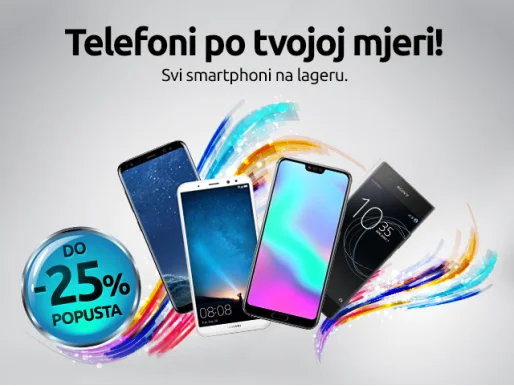 Iskoristi do 25% popusta na pametne telefone