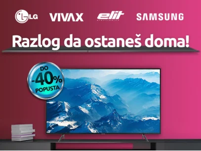 #ostanidoma - LED televizori su na popustu do -40%! 