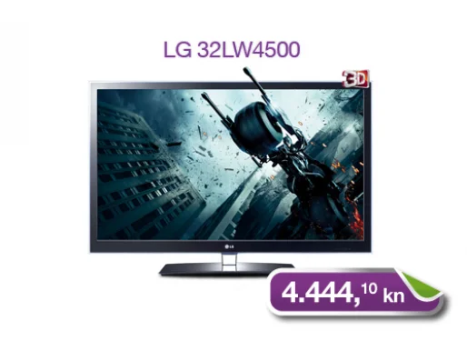 3D televizor LG 32LW4500 za samo 4444.10* kn