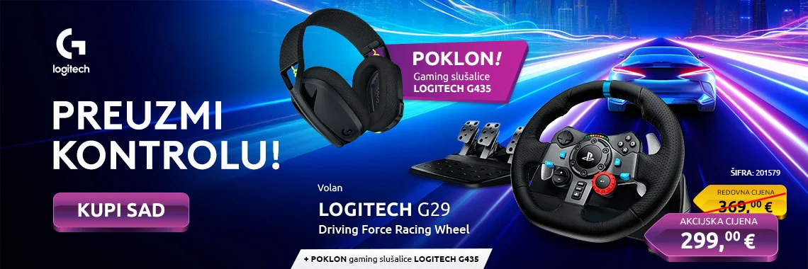 Logitech G29 + slušalice - 07/25