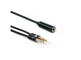  Audio adapter SBOX 2x3.5mm(m) na 3.5mm(ž), 0.2m