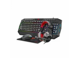  Tipkovnica + miš + slušalice + podloga GAMENOTE set 4u1  KB501CM, crna