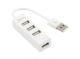  USB HUB SBOX H-204, 4x USB 2.0, bijeli