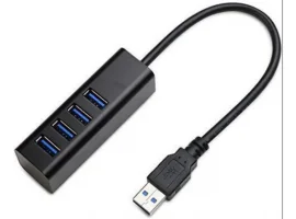  USB HUB ASONIC, 4x USB 3.0, aluminij, crni
