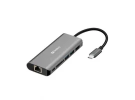  Docking stanica SANDBERG, USB-C na HDMI, LAN, SD, USB, 61W
