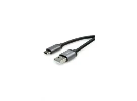  Kabel ROLINE USB-C(m) 2.0 na USB-A (m), 1.8m, crni