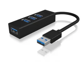  USB HUB ICY BOX IB-HUB1419-U3, 4-port, 4x USB-A 3.0 , 15cm kabel