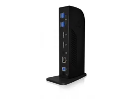  Docking stanica ICY BOX IB-DK2242AC, 6x USB-A 3.0, 2x DP, 1x RJ45, 2x 3.5mm (in/out)