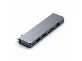  USB-C HUB SATECHI Pro Max (1xHDMI 4K, 1xUSB-A 3.0, 1xLAN,1xSD,1xAudio) 3xUSB 3.0,1xSD, sivi (ST-UCPHMXM)