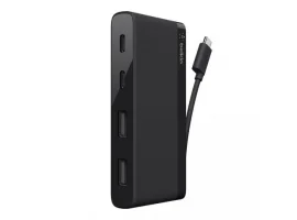  USB HUB BELKIN, 2xUSB Type-C, 2x USB-A, 5Gbps Data Transfer, bijeli