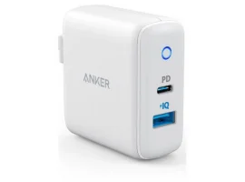  Kućni punjač ANKER PowerPort PD+2, 20W, 1×Type-C, 1×USB-A, Power IQ, bijeli